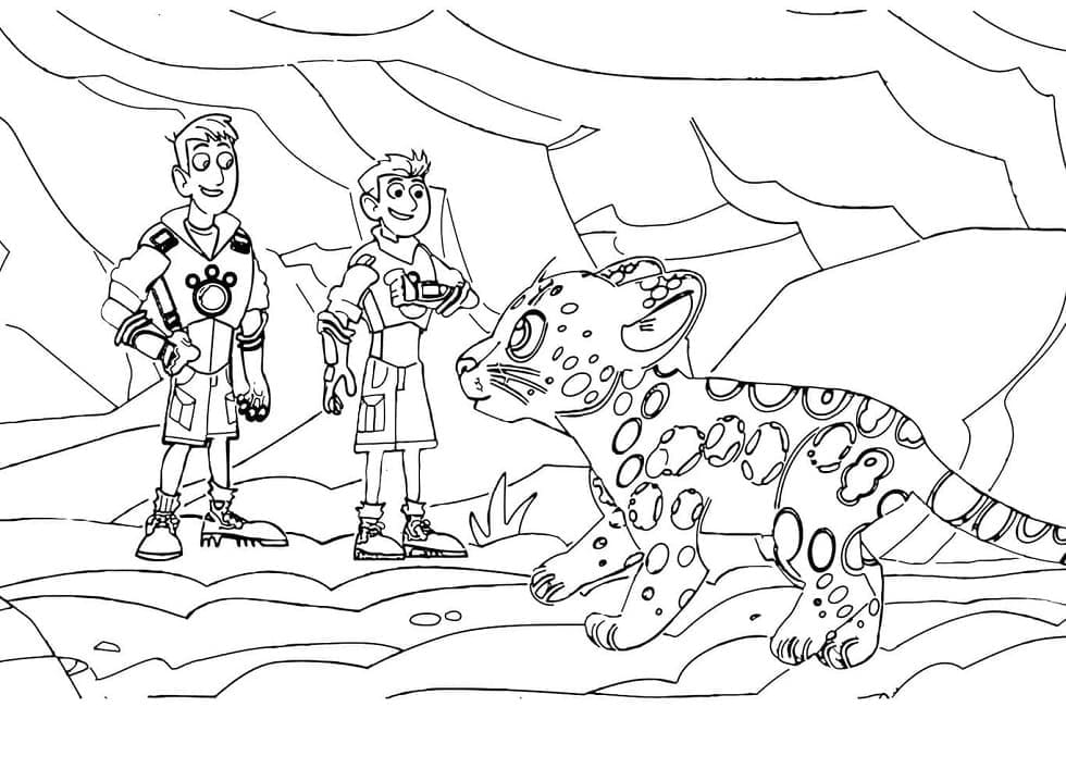 Martin from wild kratts coloring page