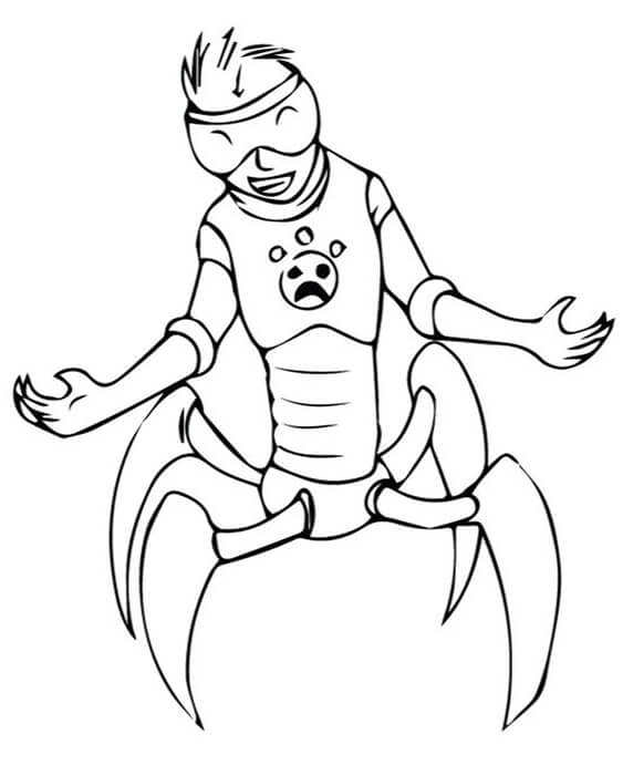 Free easy to print wild kratts coloring pages