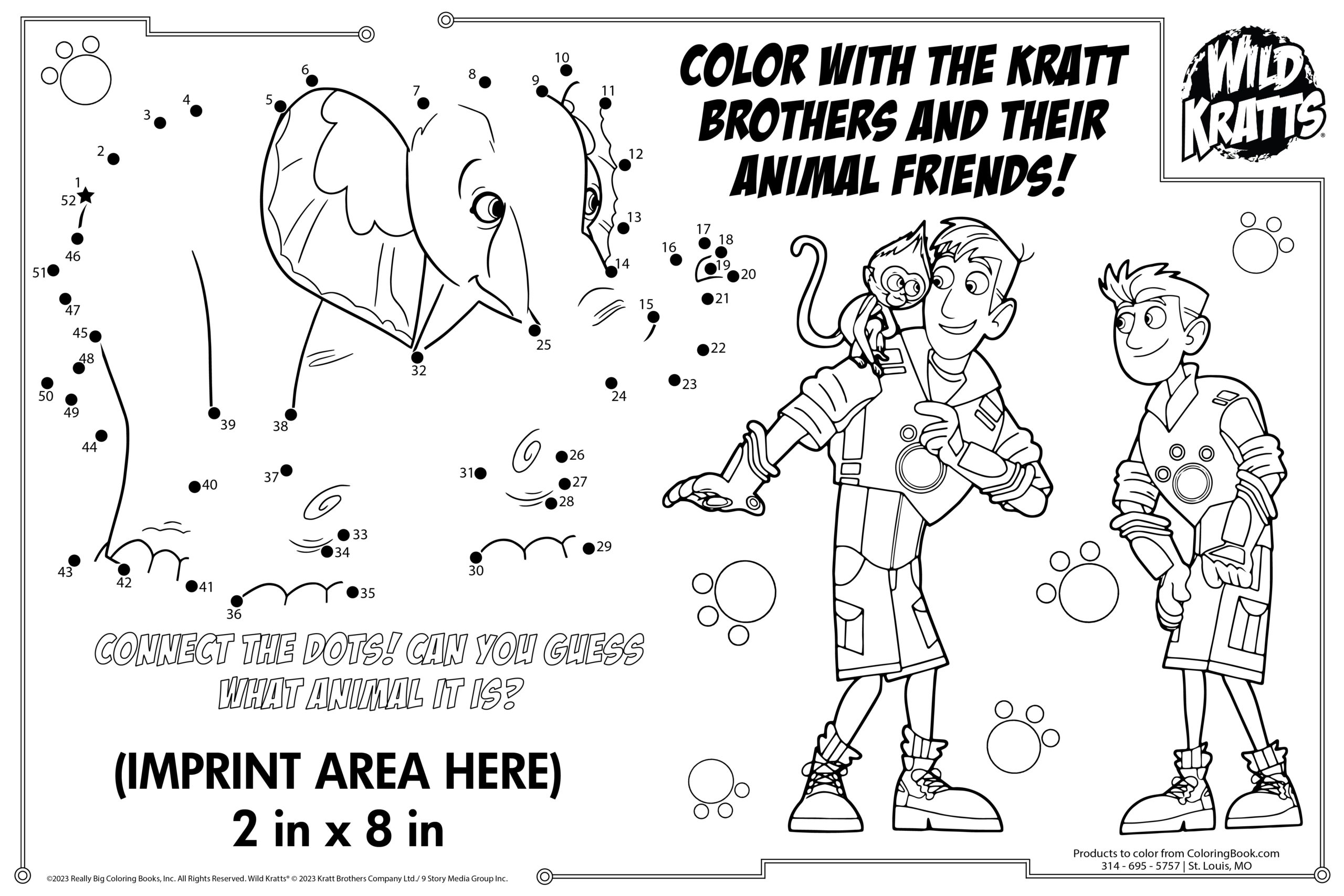 Wild kratts imprint placemat