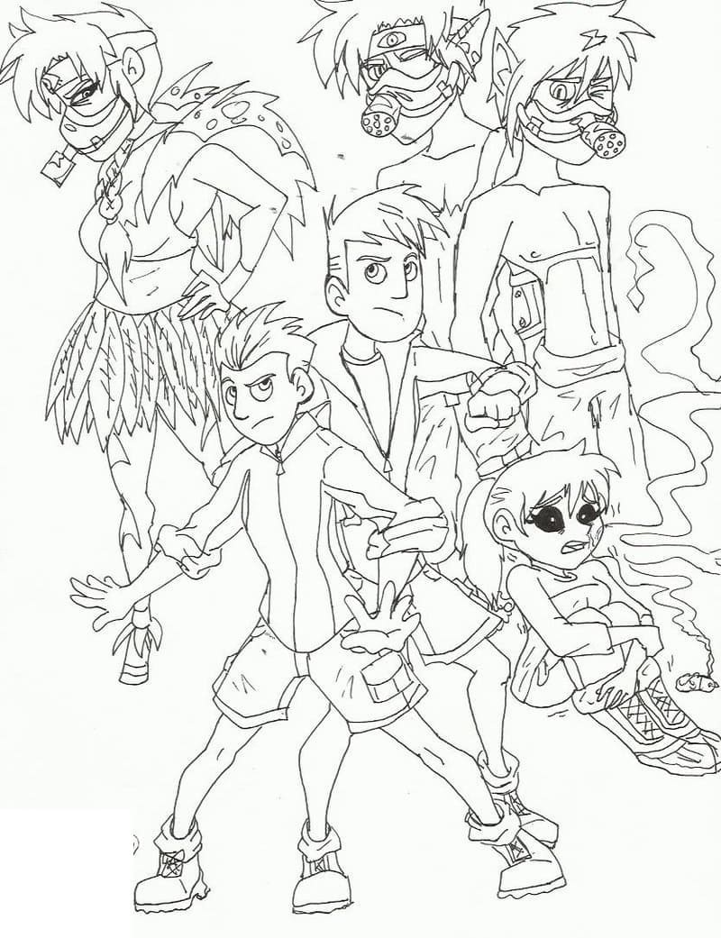 Cool wild kratts coloring page