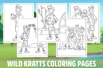 Wild kratts coloring pages for kids girls boys teens birthday school activity