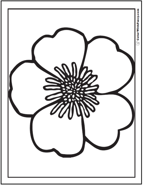 Rose coloring pages â free digital coloring pages for kids