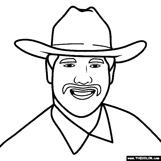 Cowboy coloring page