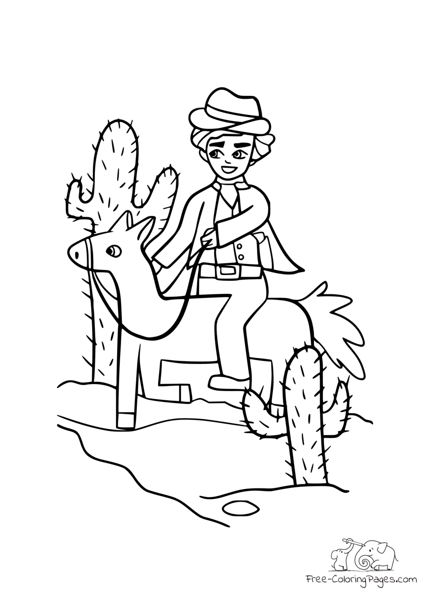 Coloring pages wild west