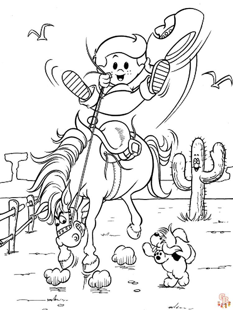 Explore the wild west with free printable cowboy coloring pages