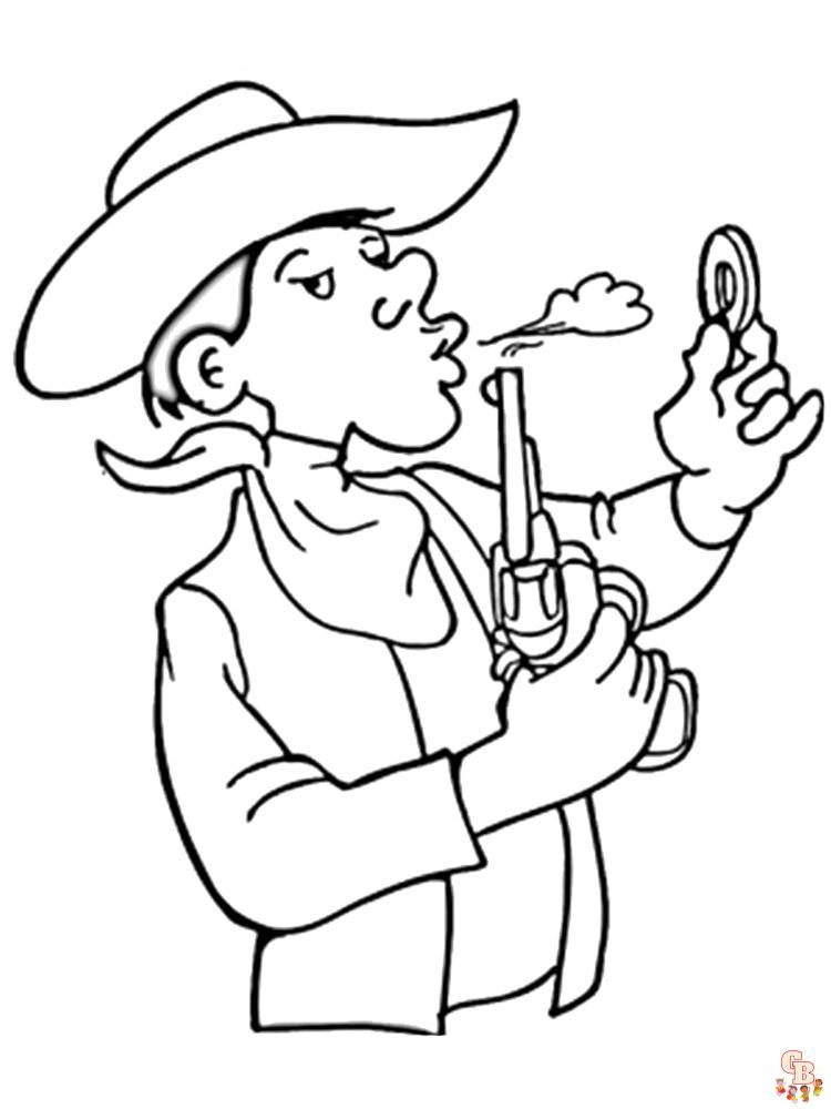 Explore the wild west with free printable cowboy coloring pages