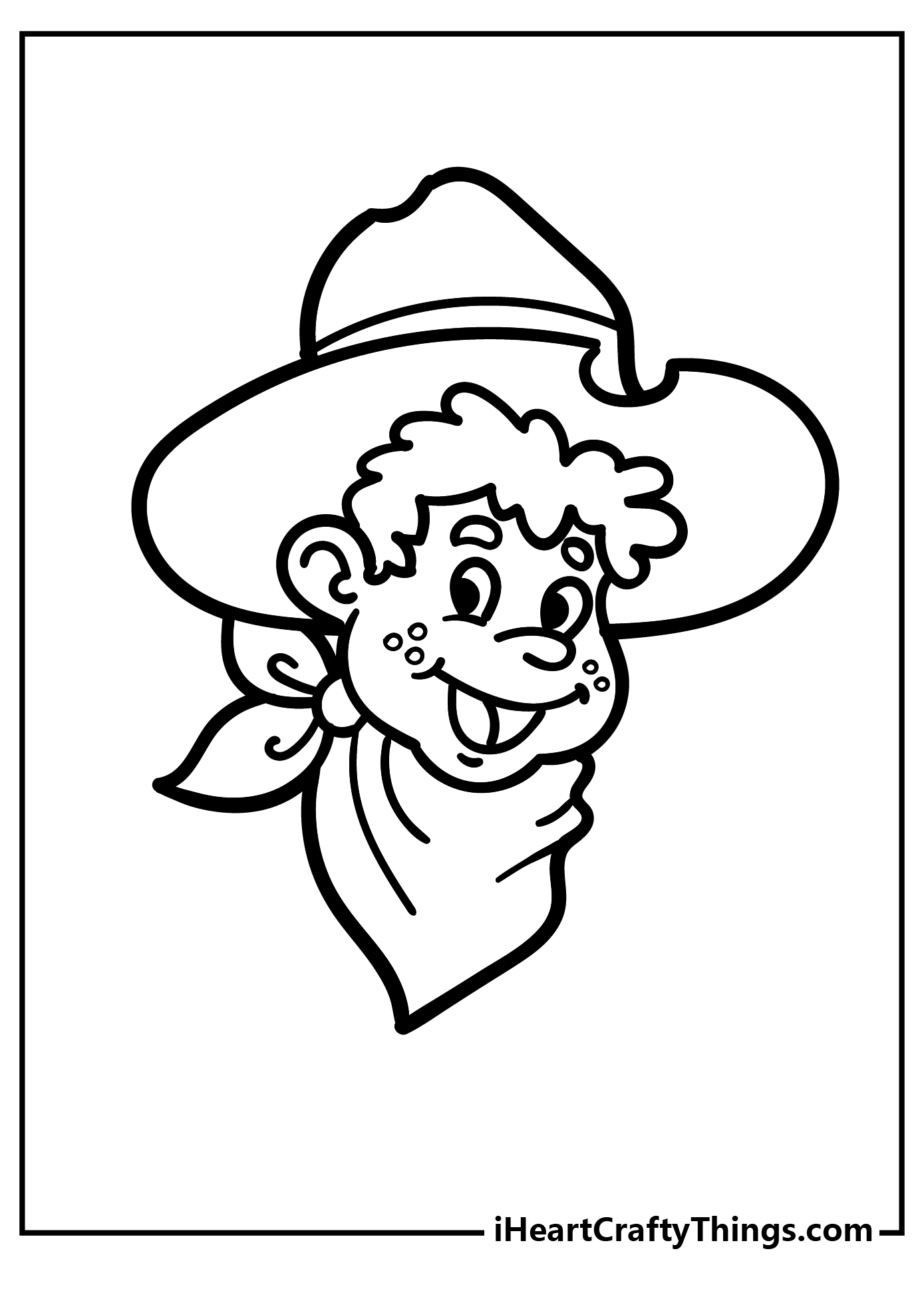 Cowboy coloring pages free printables