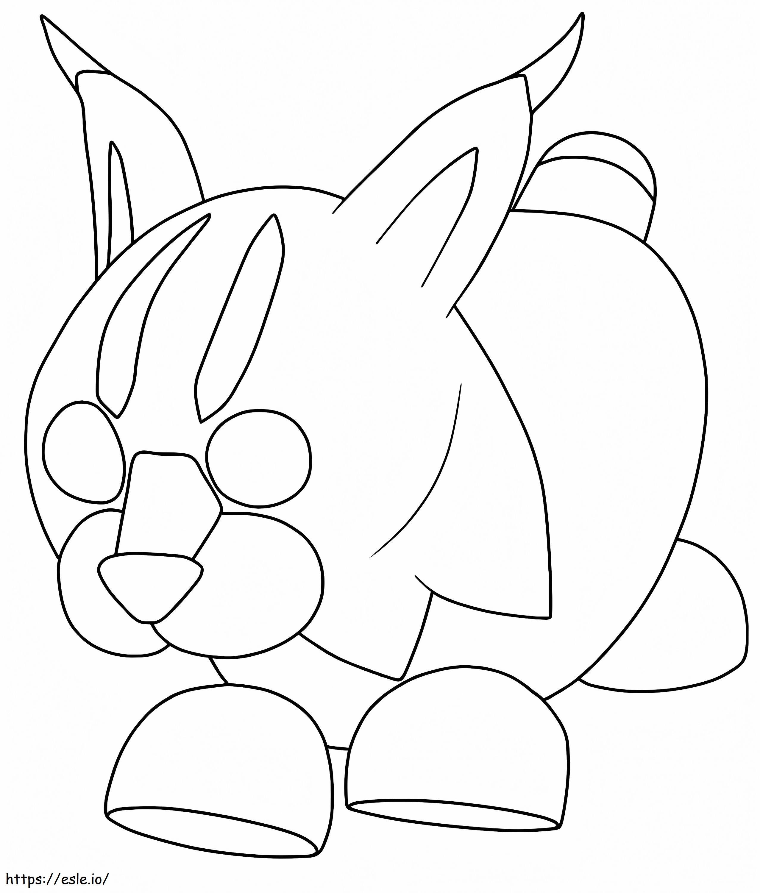 Wildcat adopt me coloring page