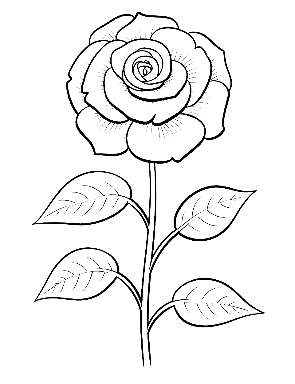 Flower coloring pages free printable sheets