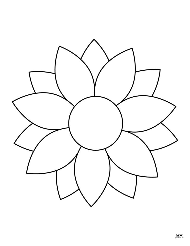 Flower coloring pages