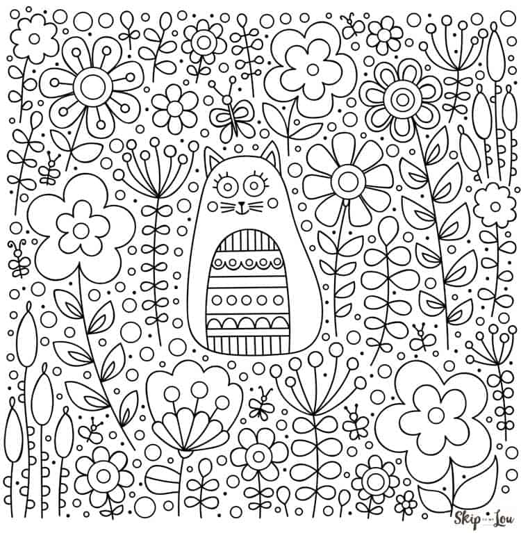 Flower coloring pages skip to my lou