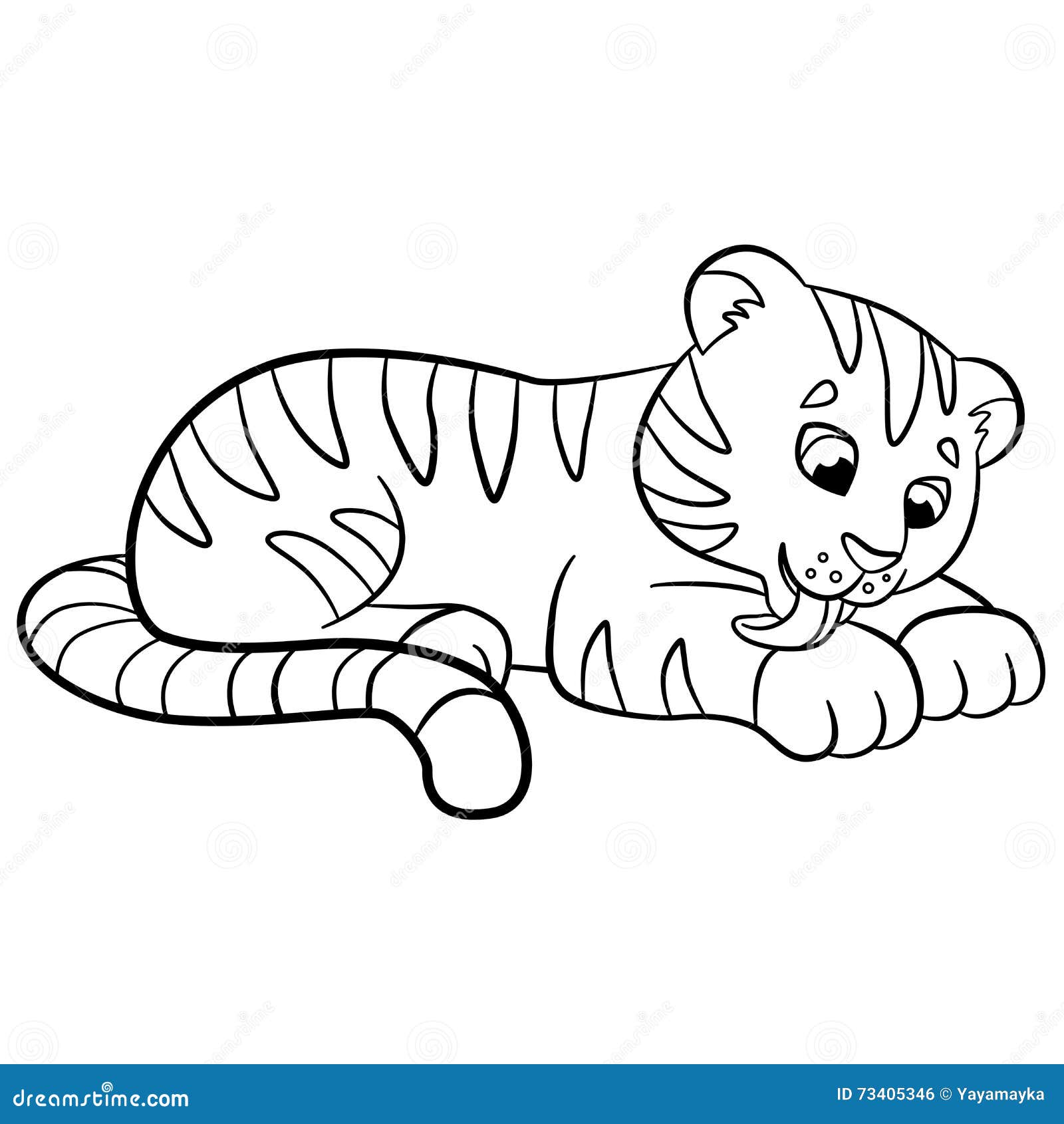 Coloring pages wild animals stock vector