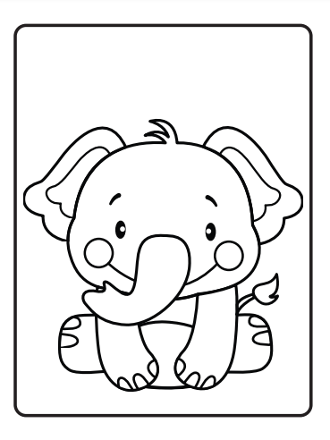 Cute wild animals coloring made by teachers