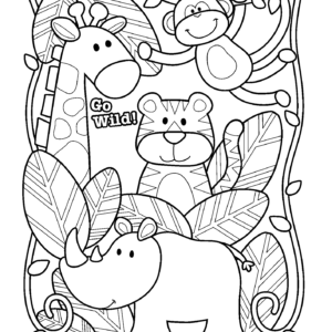 Zoo coloring pages printable for free download