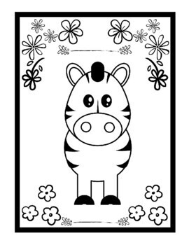 Zebra coloring pages for kids printable wildlife animals printable pdf