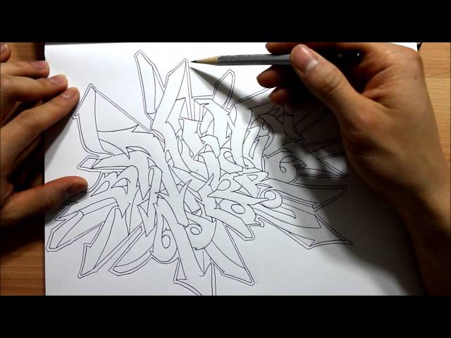 How to draw graffiti