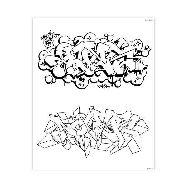 Graffiti style colouring book â sanchos dirty laundry