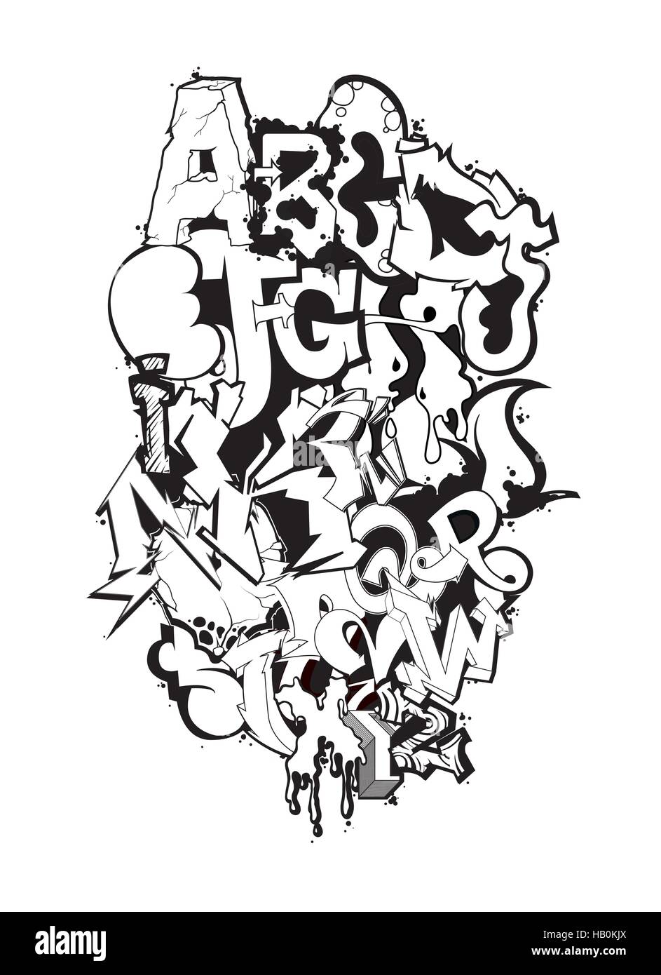 Graffiti font hi