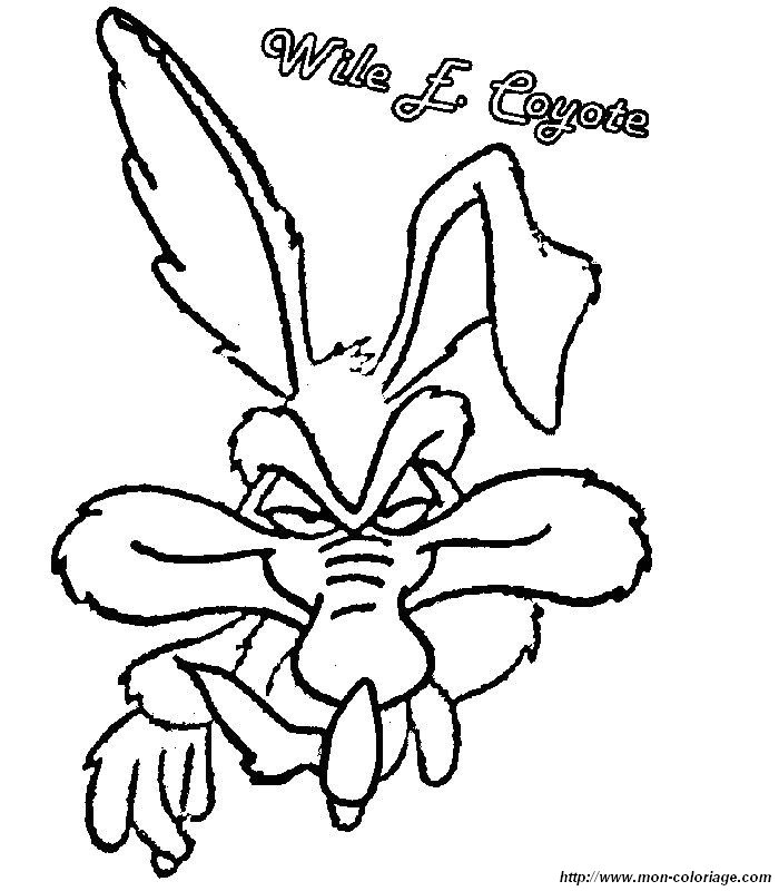 Coloring wile e coyote page wile coyote to print out or color online