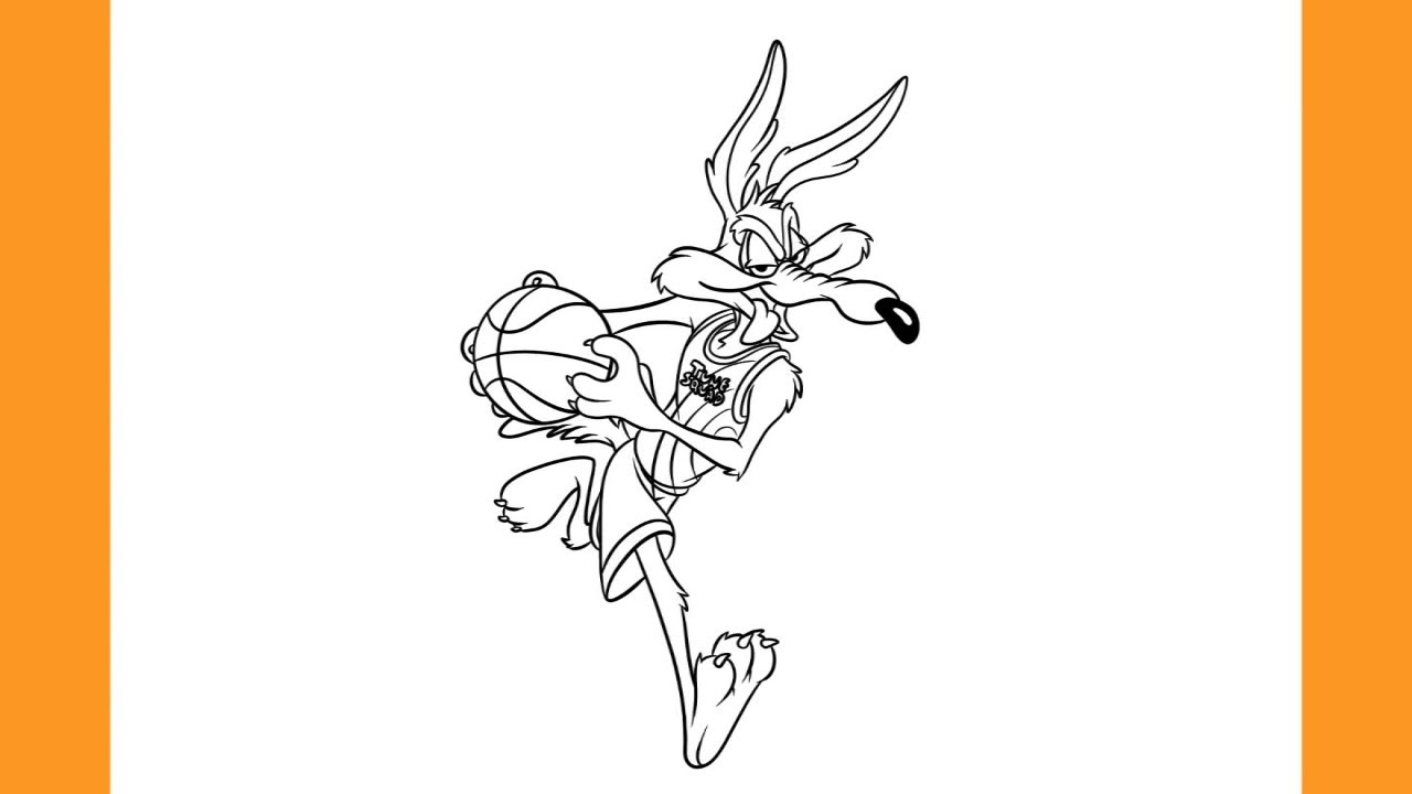 How to draw wile e coyote