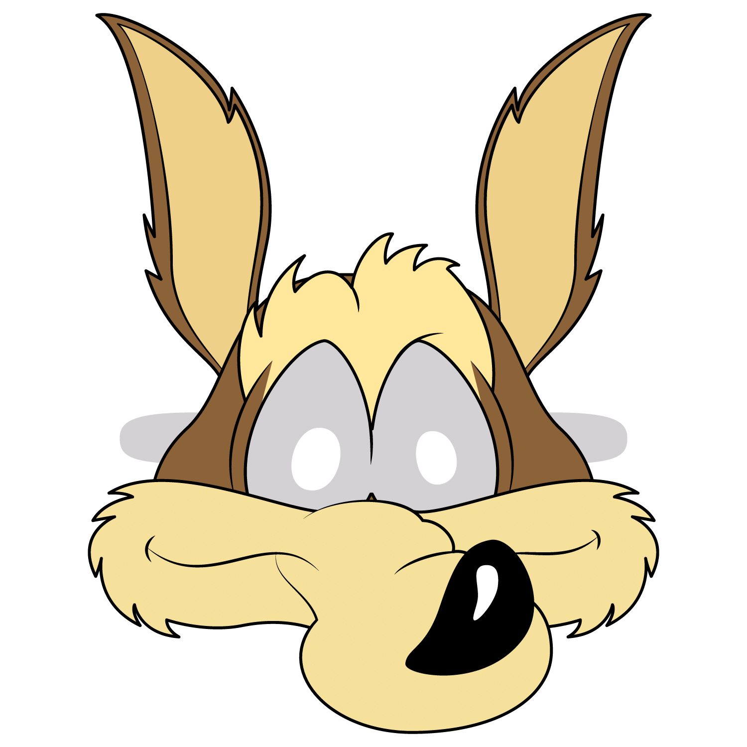 Wile e coyote mask template free printable papercraft templates