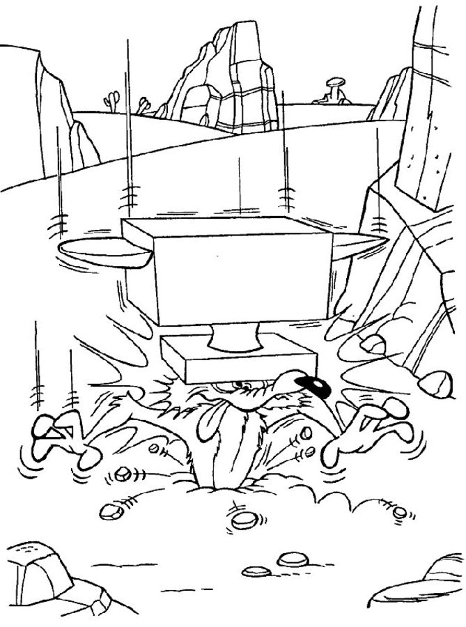 Road runner coloring pages