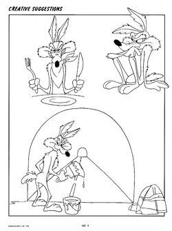 Wile e coyotegallerymodel sheets and style guides looney tunes wiki