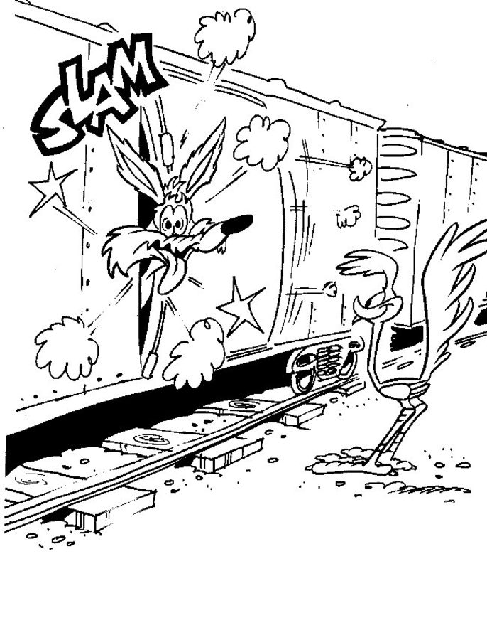 Road runner coloring pages