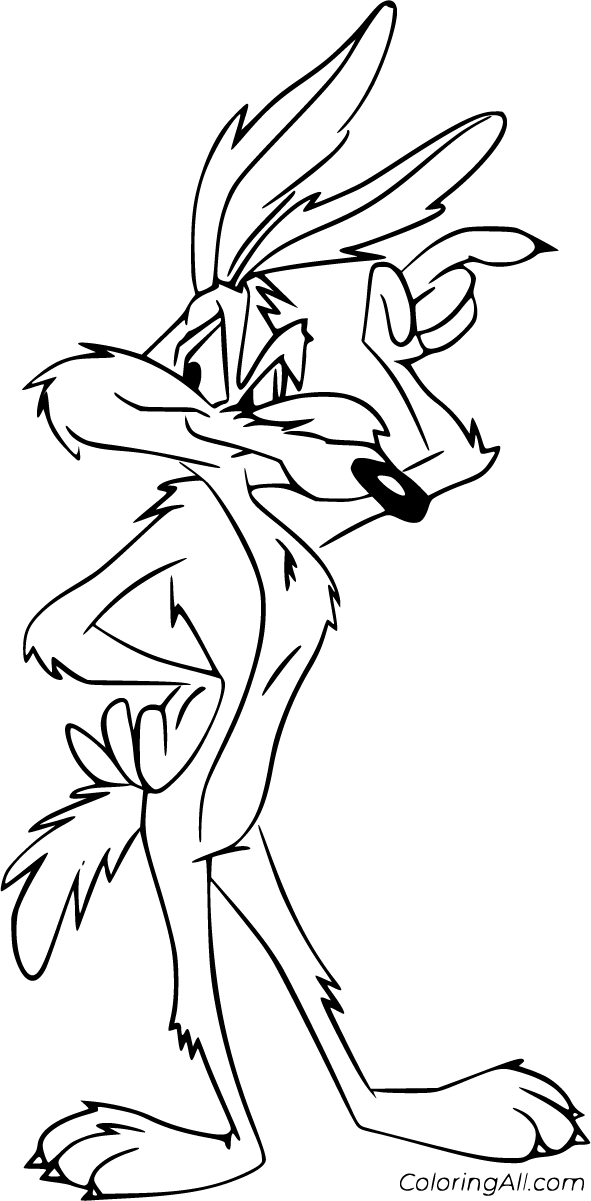 Free printable wile e coyote coloring pages