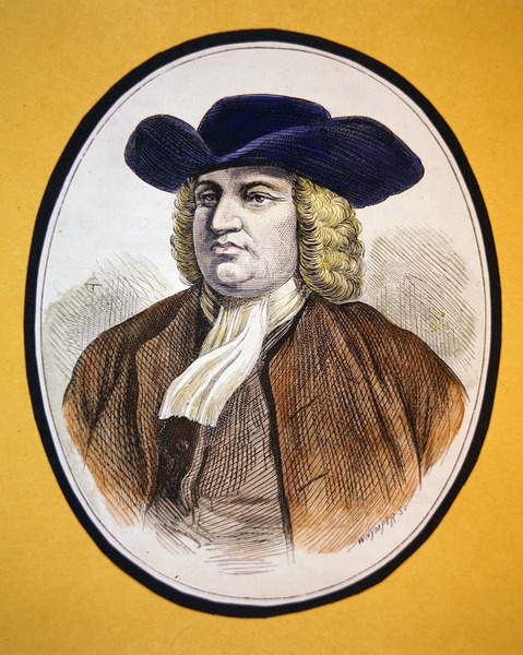 William penn colour litho by school american