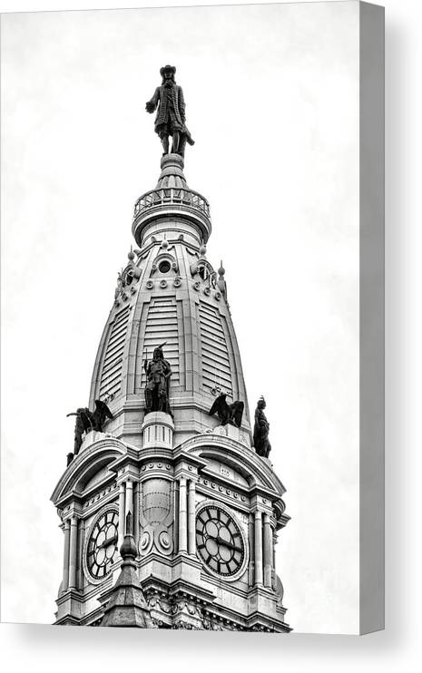 William penn statue atop philadelphia city hall canvas print canvas art by olivier le queinec