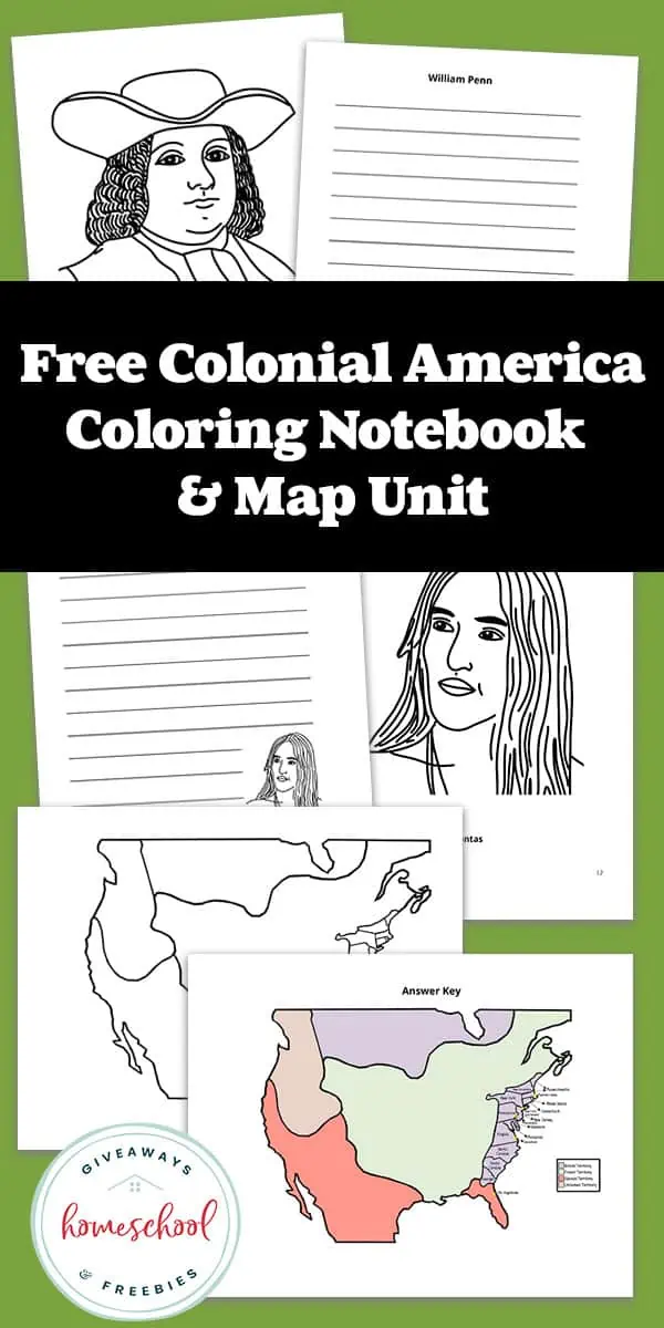 Teaching kids about the colonies free printables