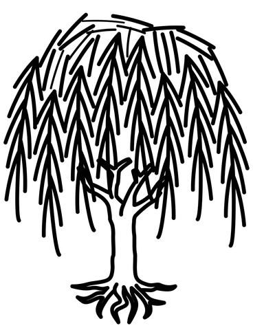 Willow tree coloring page free printable coloring pages