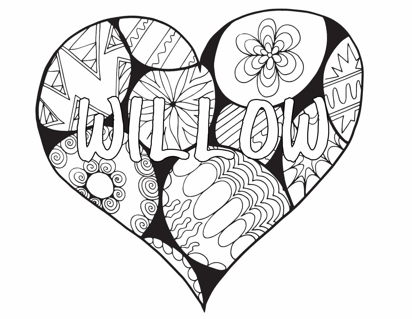 Willow coloring pages