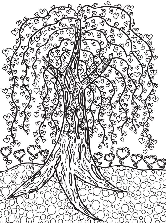 Willow tree x coloring pages for grown ups coloring pages adult coloring pages