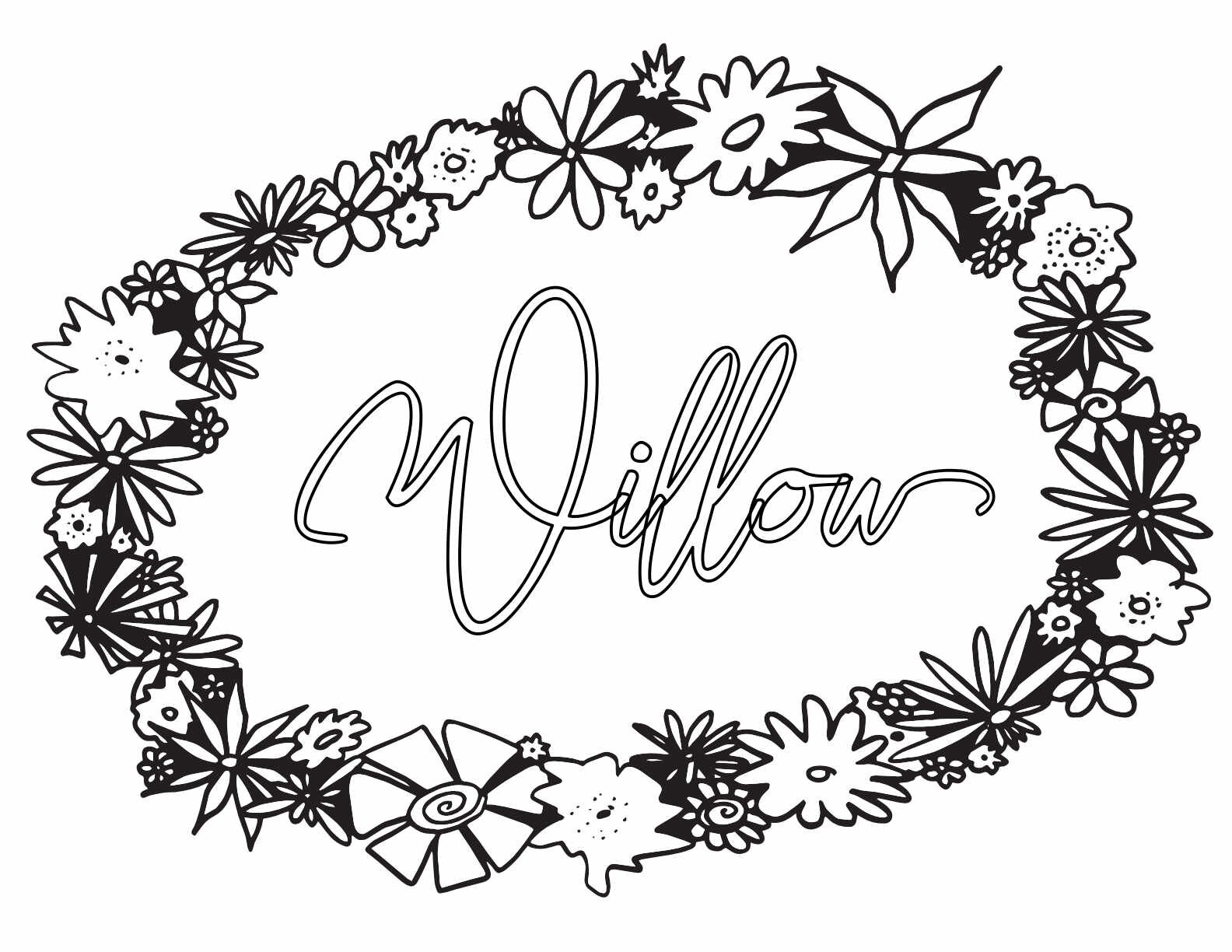 Willow coloring pages