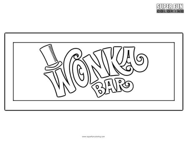 Wonka bar coloring page