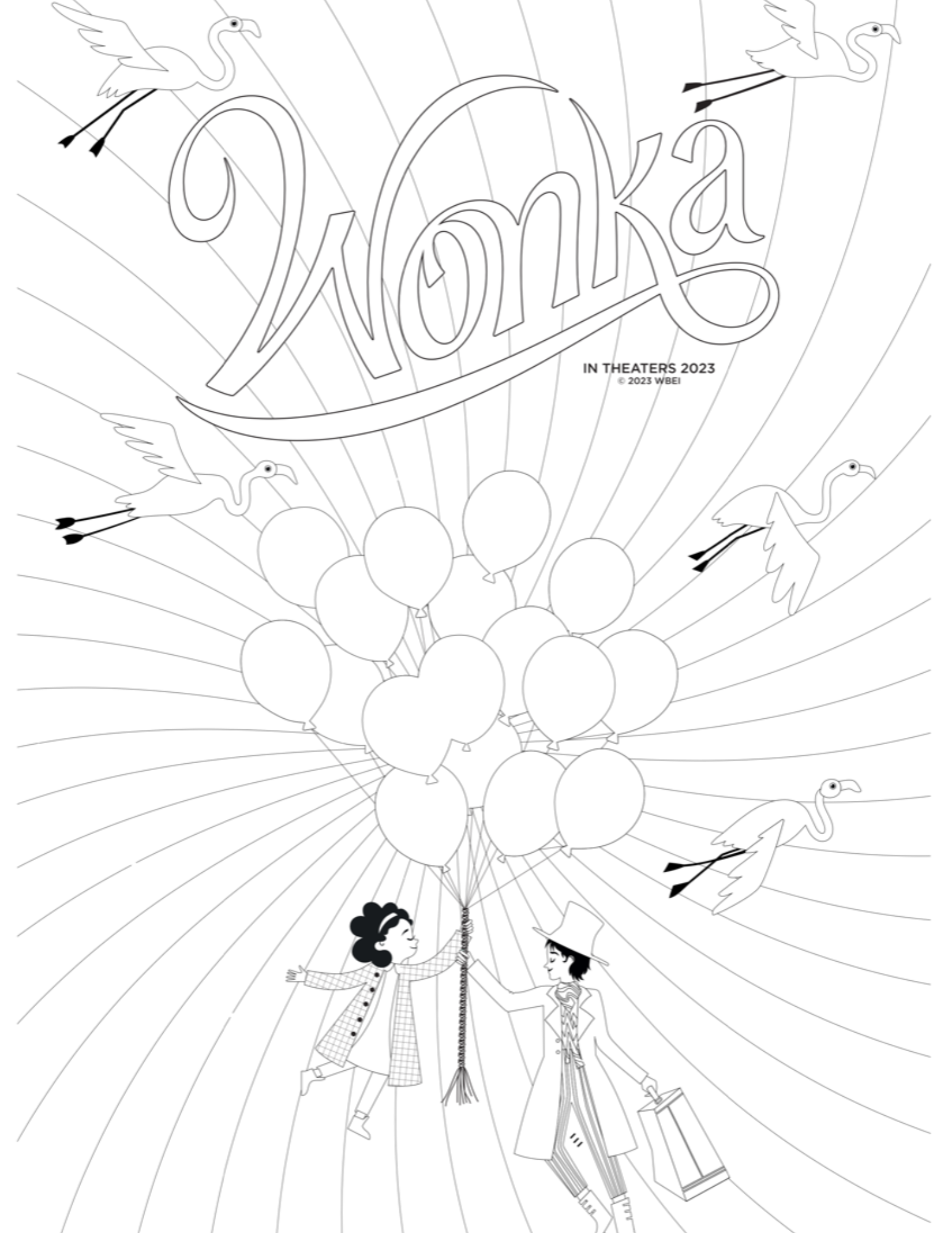 Free printable wonka movie coloring pages