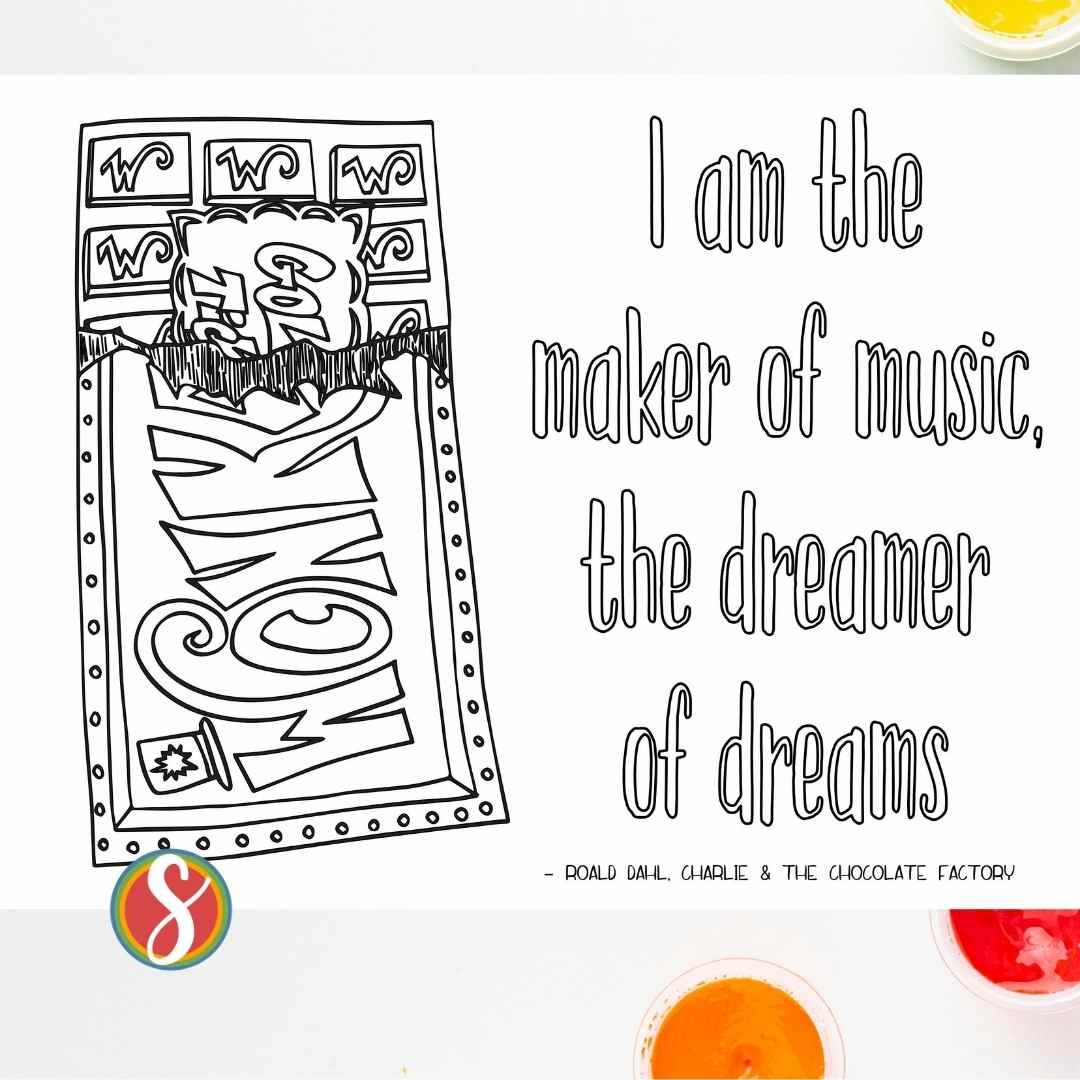 Charlie the chocolate factory coloring pages â stevie doodles