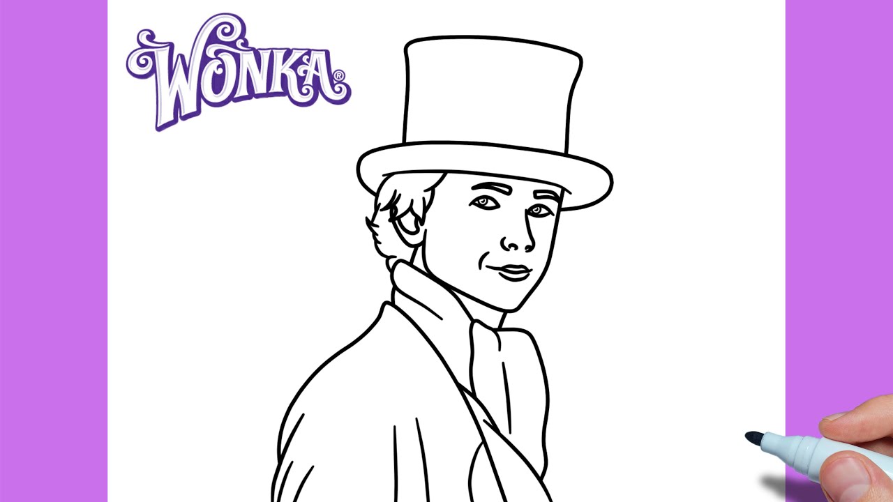 How to draw willy wonka easy drawing willy wonka step by step