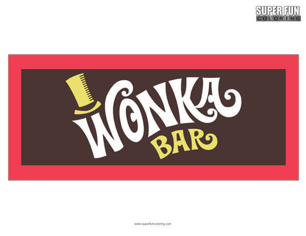 Wonka bar coloring page