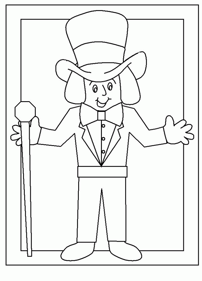 Printable charlie and the chocolate factory coloring pages