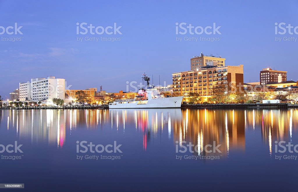 Downtown wilmington stock photo