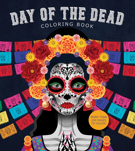 Day of the dead coloring book by editors of chartwell books at a glance the group