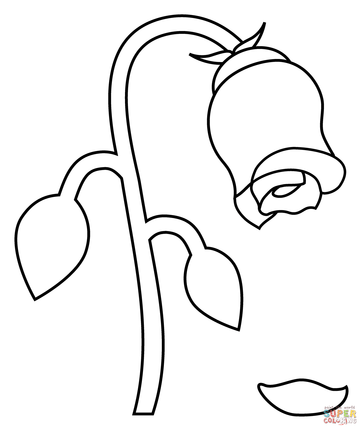 Wilted flower emoji coloring page free printable coloring pages