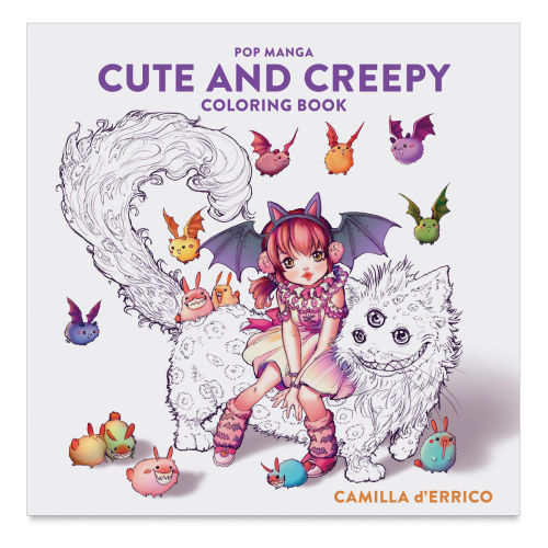 Pop manga cute and creepy coloring book blick art materials