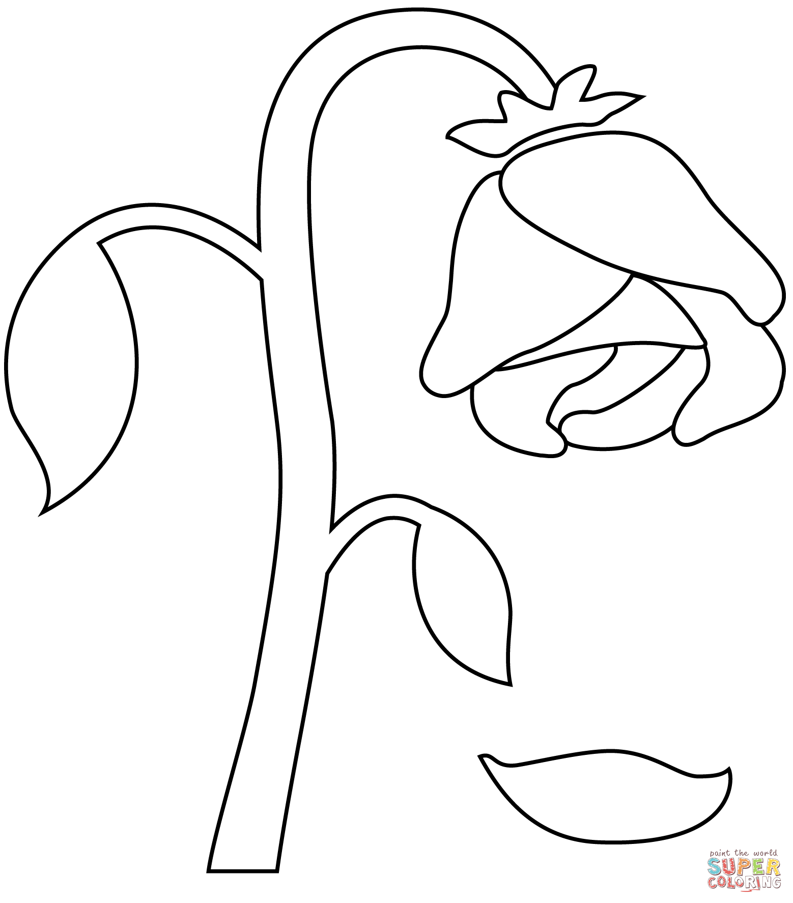 Wilted flower emoji coloring page free printable coloring pages