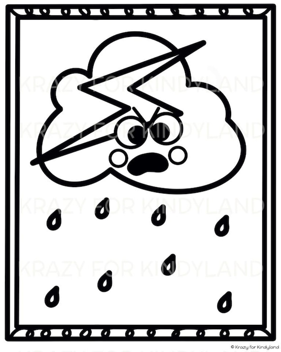 Weather coloring pages booklet sun storm rain wind partly cloudy rainbow kids coloring pages coloring book kids coloring sheets