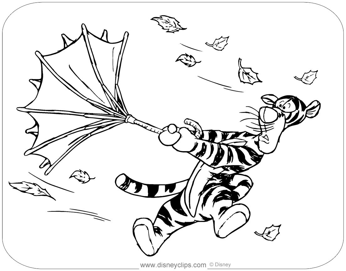 Printable tigger coloring pages