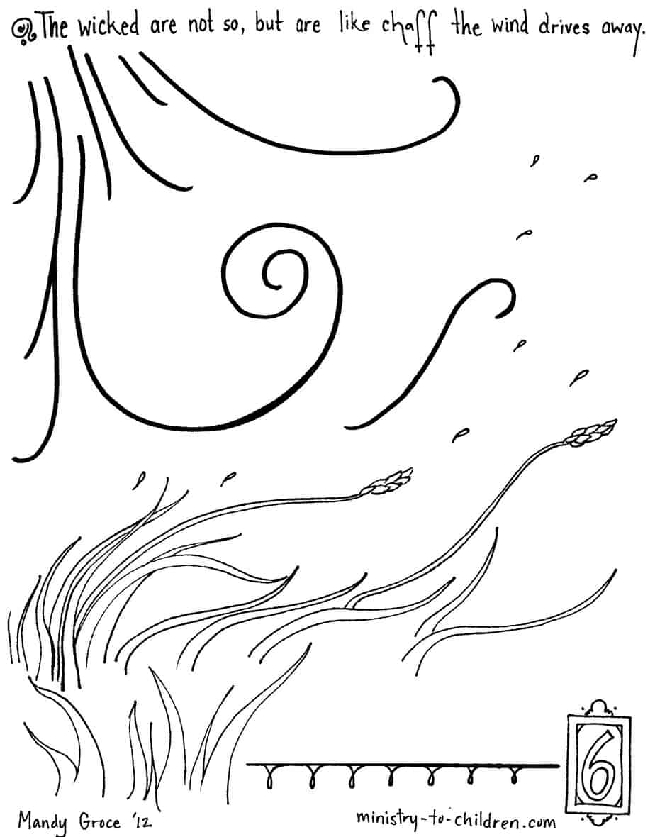 The wicked are not so psalm coloring page